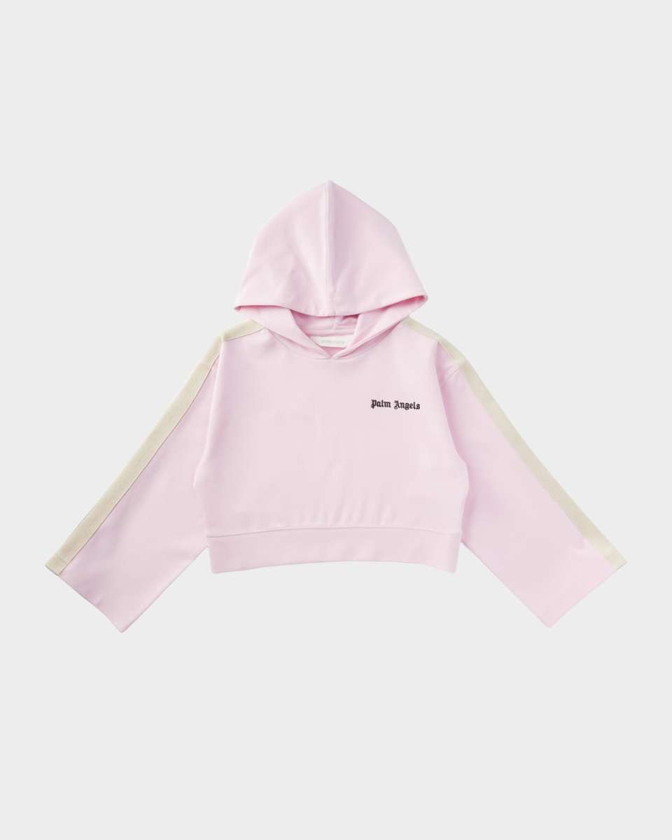 Girl's Track Logo-Print Hoodie, Size 4-12